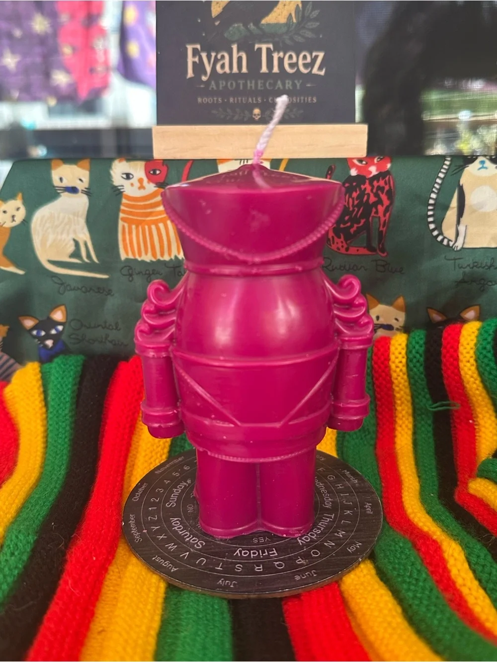 Nutcracker Candle – Deep Berry